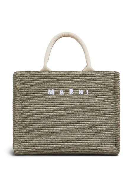 Marni Large East/West Tote Bag - Cream | Garmentory