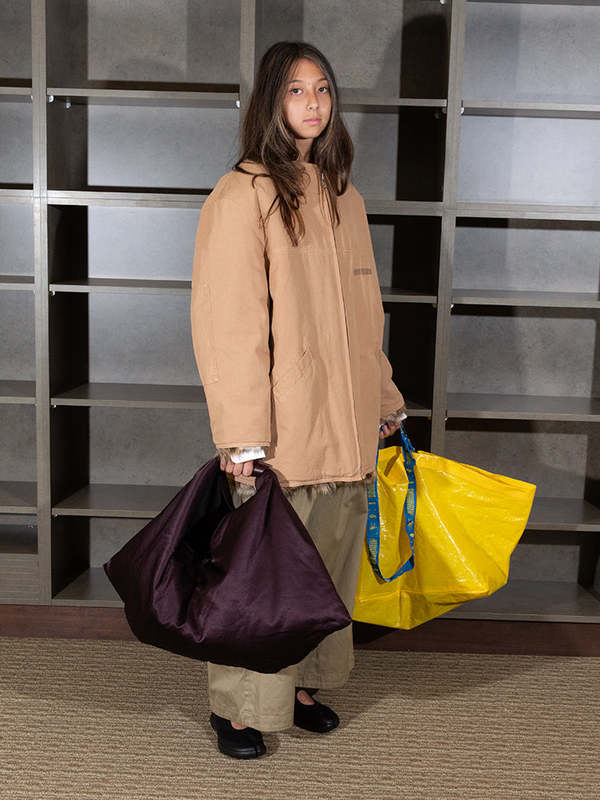MM6MaisonMargielaJapaneseトート MM6 Maison Margiela Japanese Draped Tote Bag - Aubergine | Garmentory
