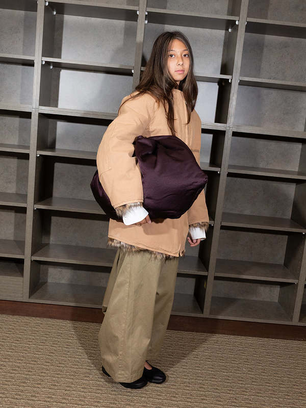 MM6 Maison Margiela Japanese Draped Tote Bag - Aubergine | Garmentory
