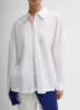 Tibi Gabe Oversized Shirt - White - Thumbnail 1