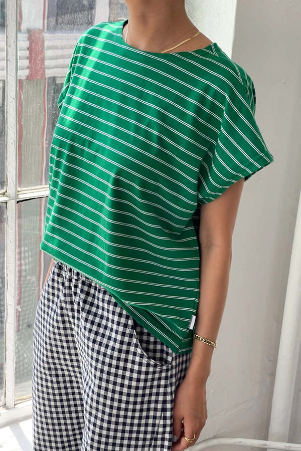 Le Bon Shoppe Chrie Tee - Green/White Le Bon Shoppe Chrie Tee - Green/White