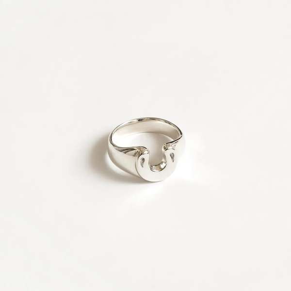 Wolf Circus Horseshoe Ring
