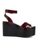Cynthia Rowley Lisse Platform Sandals - Black/Gold - Thumbnail 4