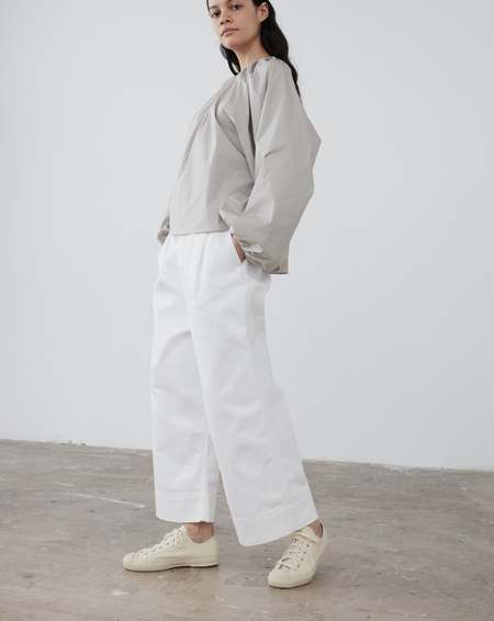 STUDIO NICHOLSON｜JEANS (AKERMAN DENIM PANT OPTIC WHITE Akerman Denim Pant in Parchment | Denim Jeans | Studio Nicholson