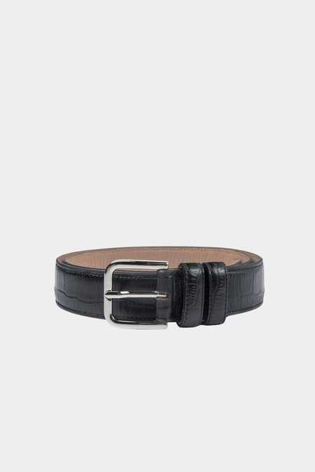 Tory Leather Hoof Pick Belt - Black/Nickel | Garmentory