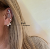 Alexa Leigh Linea Love Stud Earrings - Small - Thumbnail 2