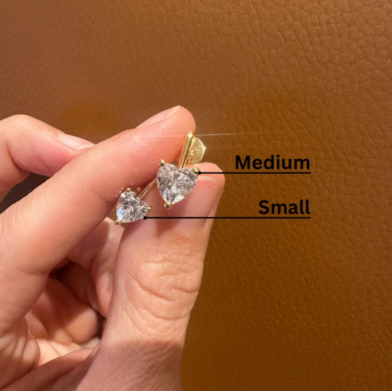 Alexa Leigh Linea Love Stud Earrings - Small