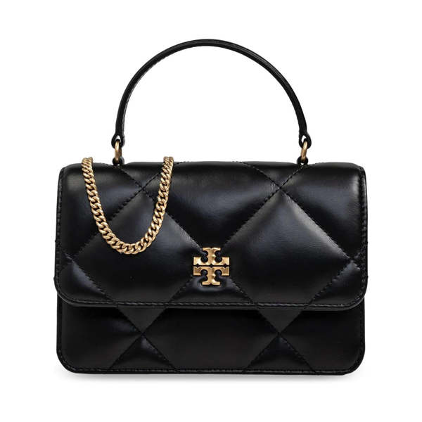 Tory Burch Kira Top Handle Chain Wallet - Black
