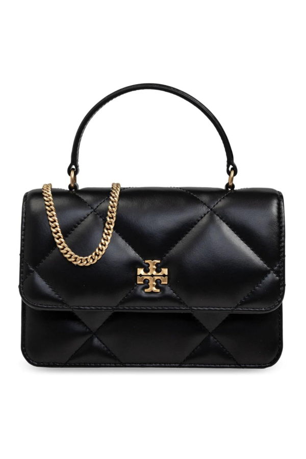 Tory Burch Kira Top Handle Chain Wallet - Black