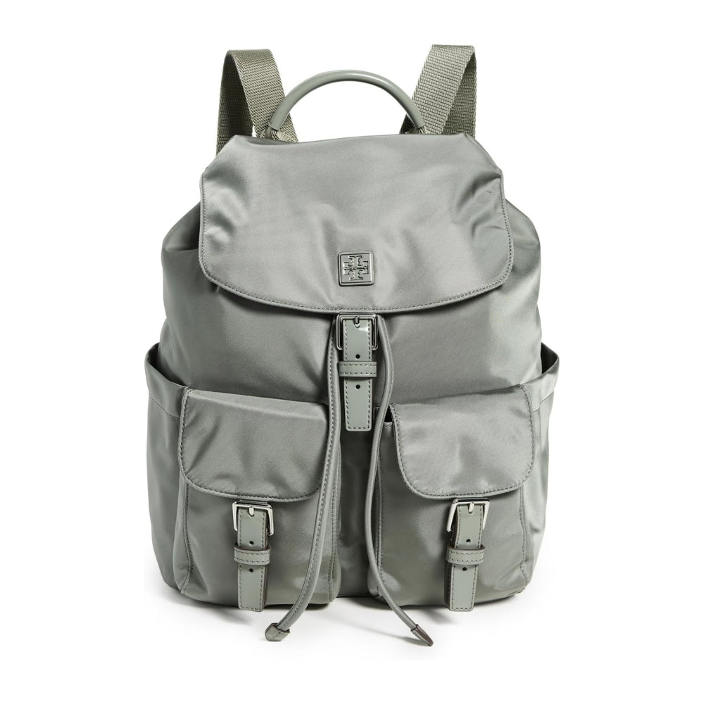 Tory Burch Virginia Nylon Backpack - Shale Rock | Garmentory