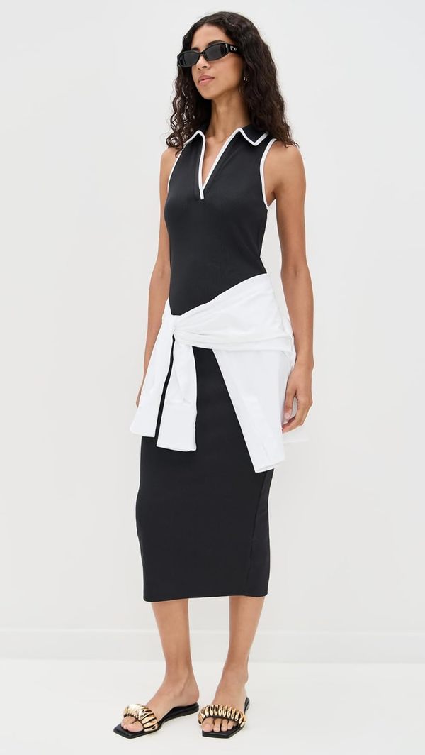 Veronica Beard Darien Midi Dress - Black