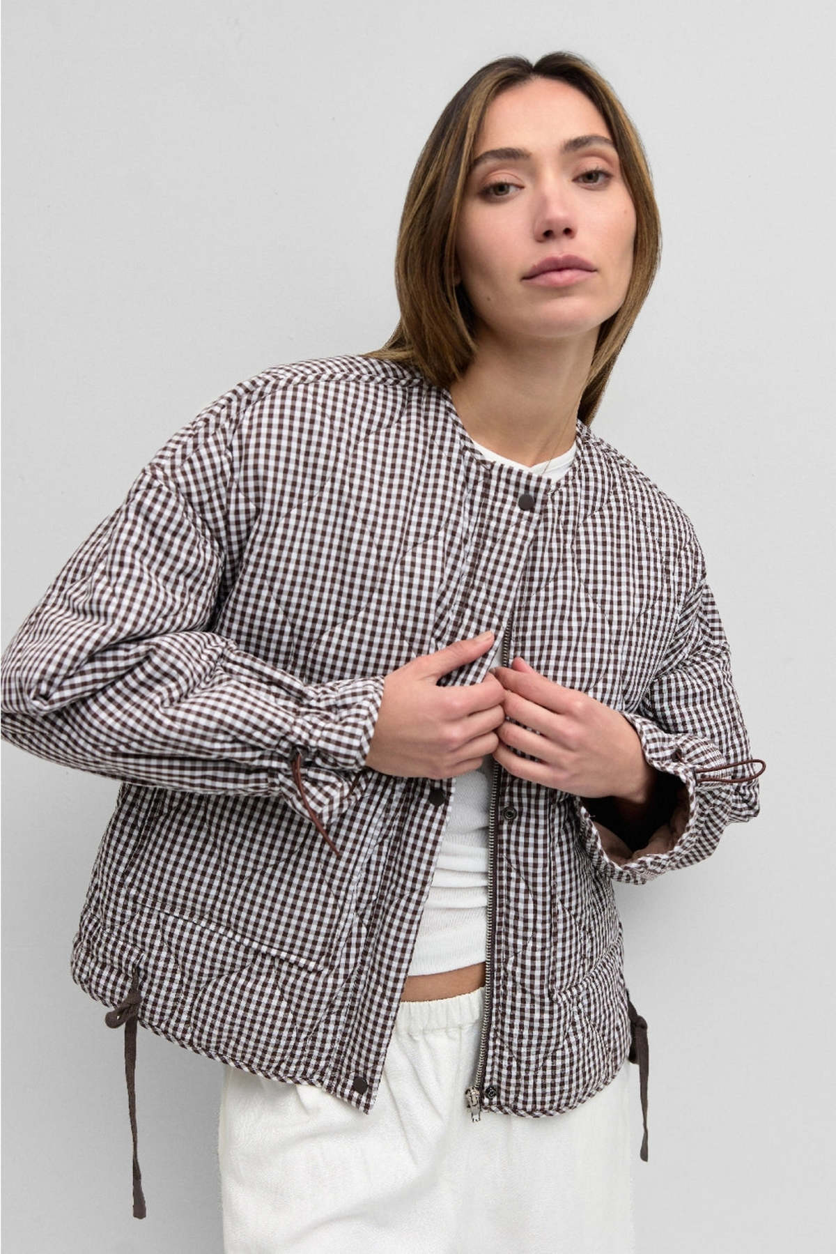 Mod Ref Rochelle Quilted Gingham Jacket | Garmentory