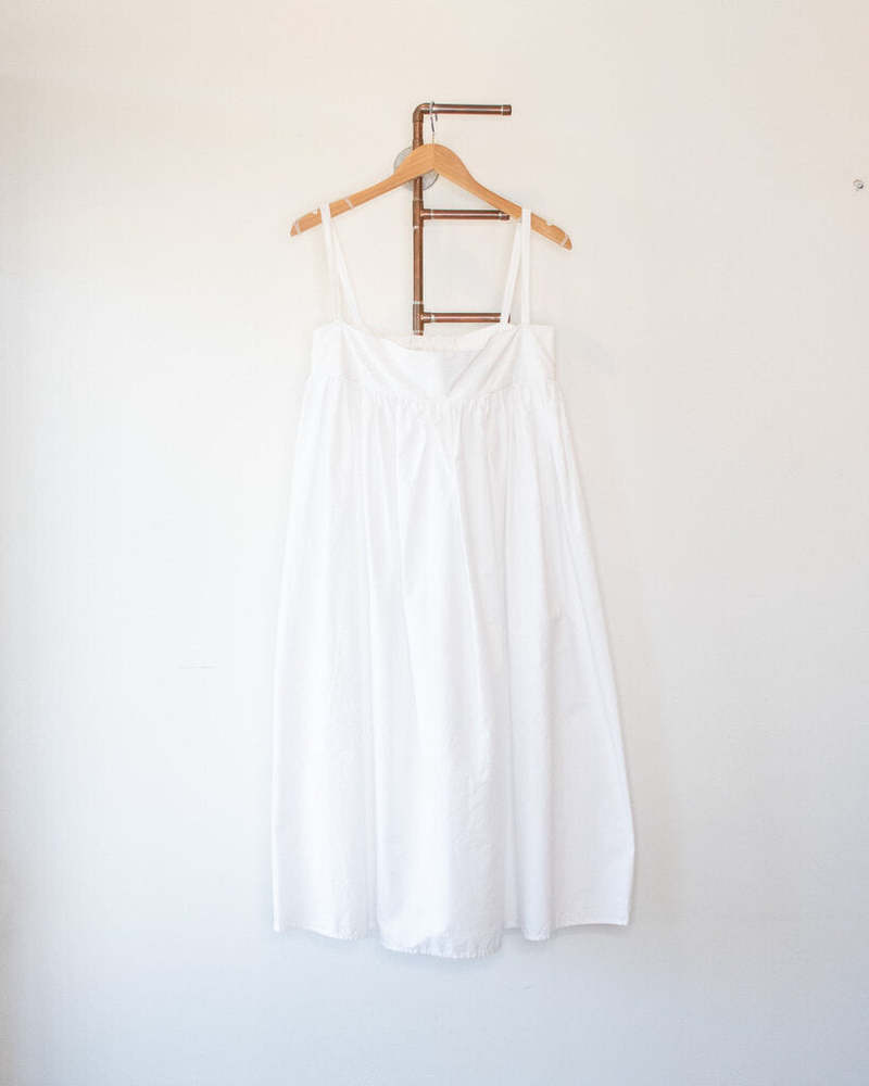 Maya Meyer Empire Waist Strappy Dress - White | Garmentory