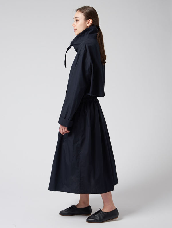 Lemaire Parachute Trenchcoat - Dark Navy | Garmentory