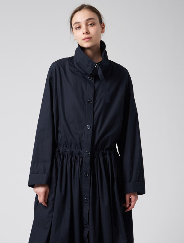 Lemaire Parachute Trenchcoat - Dark Navy | Garmentory