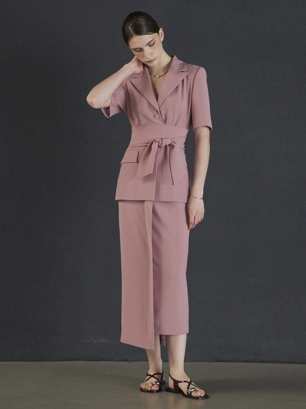 Maison De Ines Belted Jacket - Pink