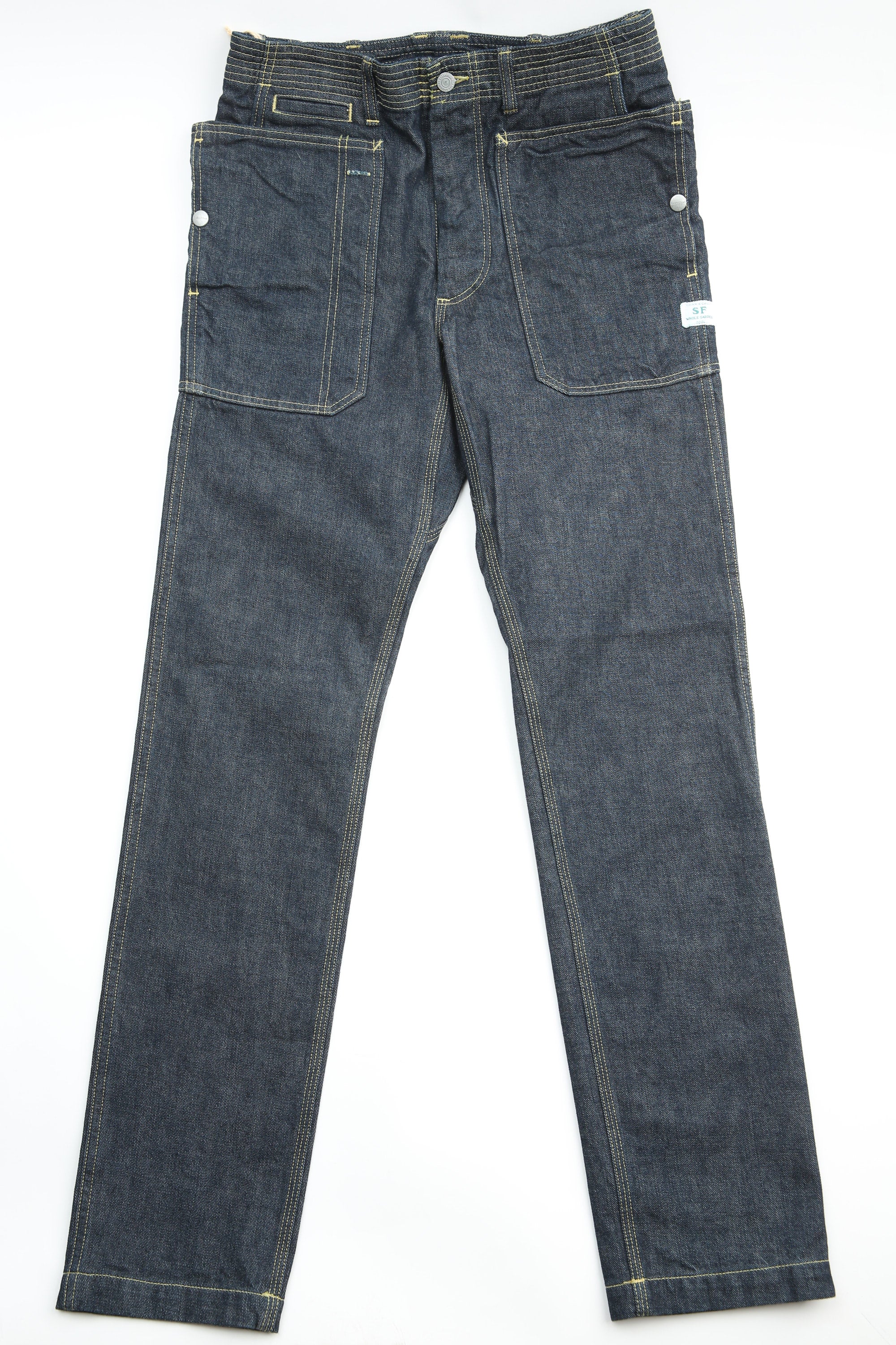 Sassafras Fall Leaf Sprayer Pants 13.5oz Denim | Garmentory