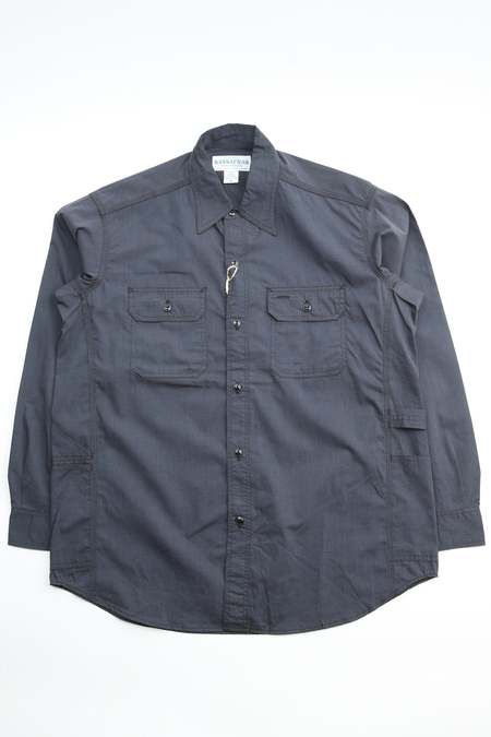 Sassafras Diggin SS Shirt 5.5oz Denim - White | Garmentory