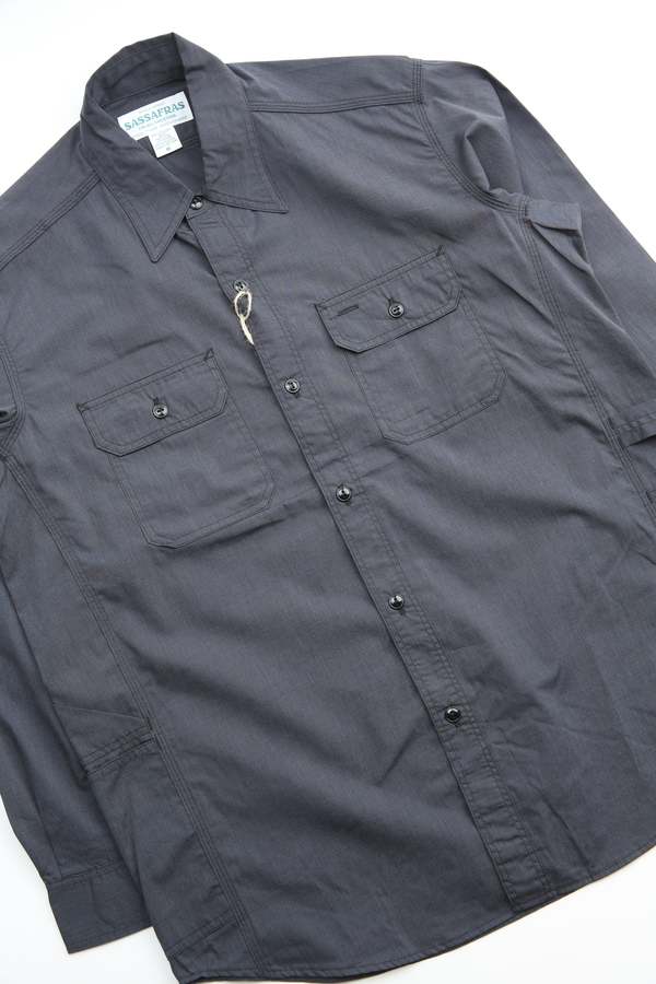 SASSAFRAS(ササフラス)GARDENER SHIRT A/C BROAD Sassafras Gardener Shirt A/C Broad | Garmentory