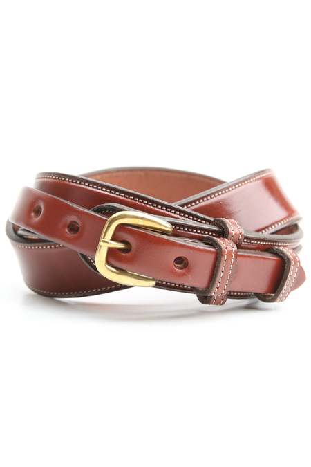 Tory Leather Hoof Pick Belt - Oak/Nickel | Garmentory