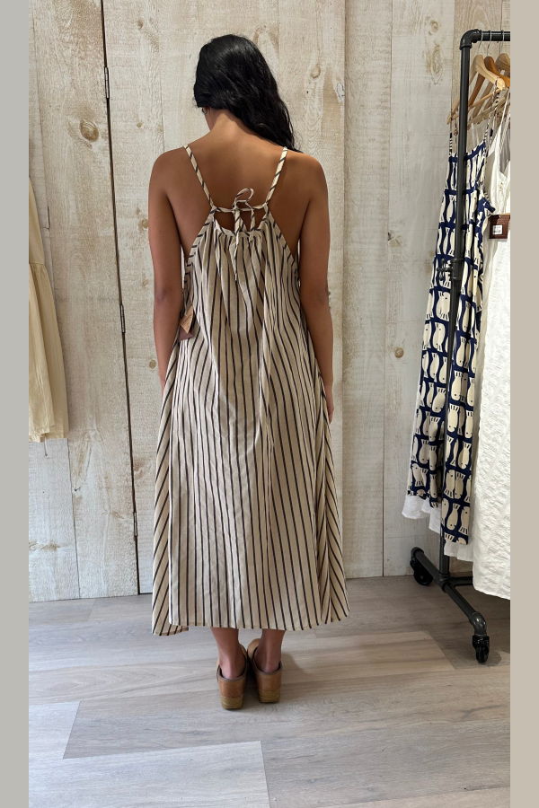 CONRADO Leda Maxi Simple Tie Back Dress