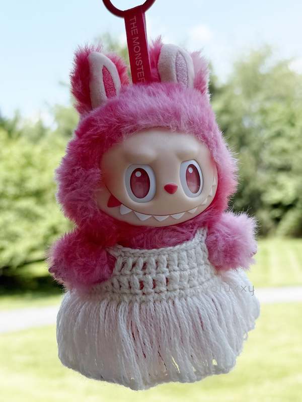 Popmart Labubu THE MONSTERS Summer Crochet Dress | Garmentory