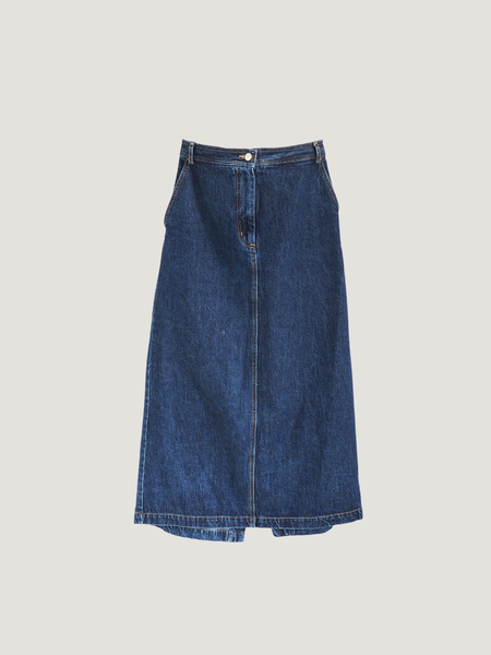 604service Onyx Denim Skirt - Washed Black | Garmentory