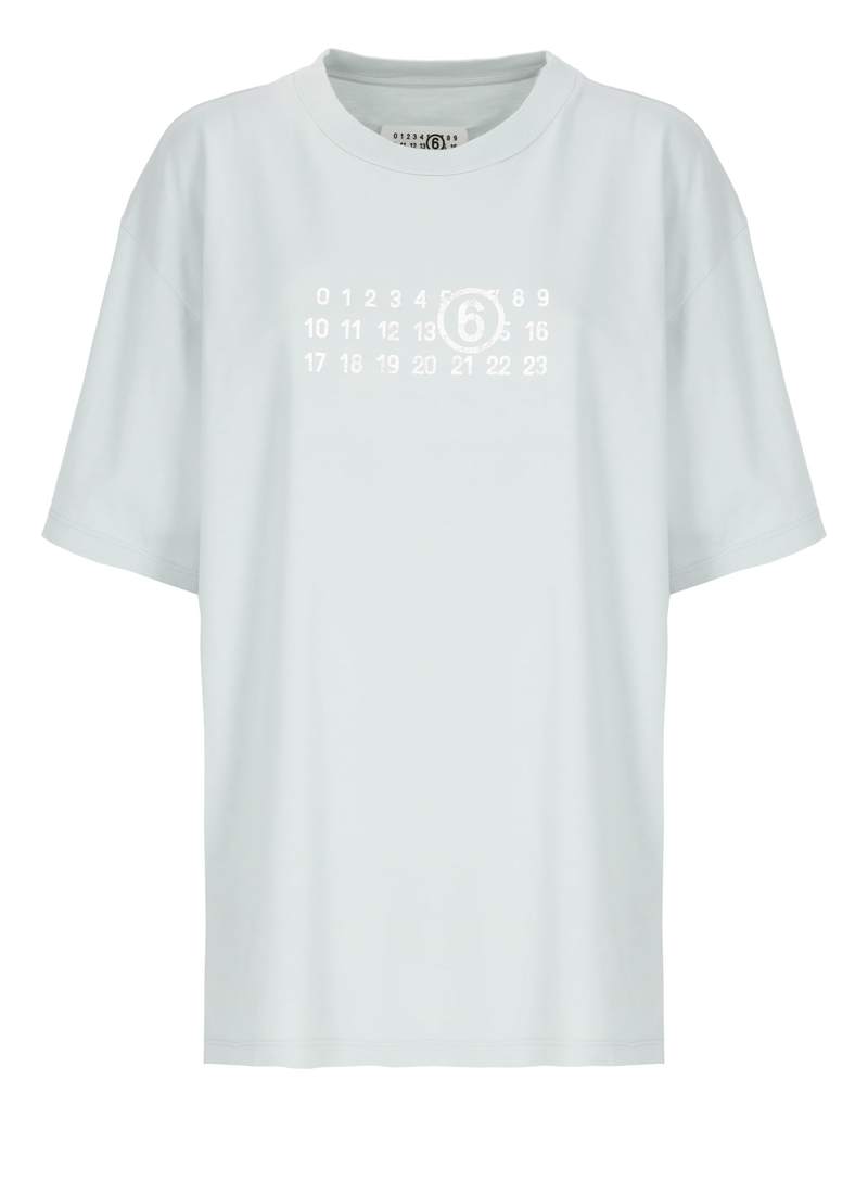 MM6 Maison Margiela Cotton T-shirt - Light Blue | Garmentory MM6 Maison Margiela Cotton T-shirt - Light Blue | Garmentory