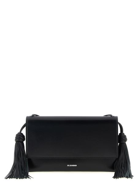 【関税&送料込み】Jil Sander 'Tassel' Crossbody Bag Jil Sander Drawstring Shoulder Bag - brown Leather | Garmentory