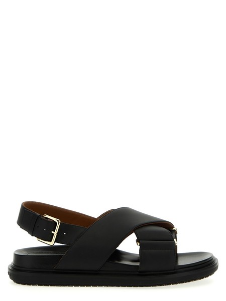 【関税込み】marni FUSSBET' SANDALS Black leather Fussbett | Marni