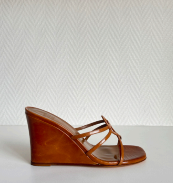 Maryam Nassir Zadeh Opera Wedge - Sella Patent Maryam Nassir Zadeh Opera Wedge - Sella Patent