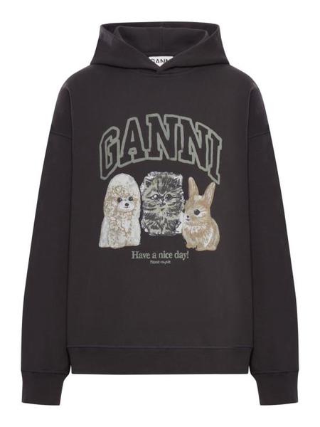 Ganni Heavyweight Jersey Re-cut Sweatshirt - White | Garmentory