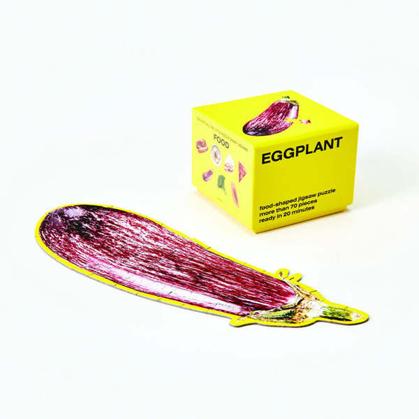 Areaware Little Puzzle Eggplant Puzzle Areaware Little Puzzle Eggplant Puzzle