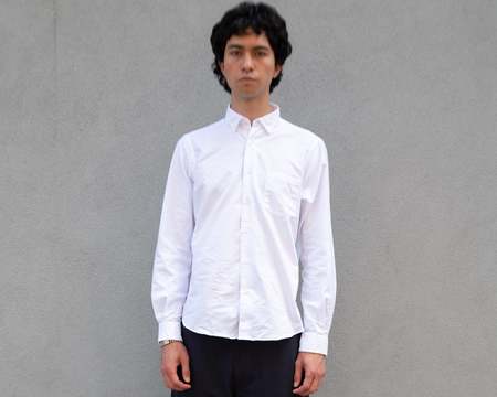 Steven Alan Crinkle Cotton Short Sleeve Single Needle Shirt