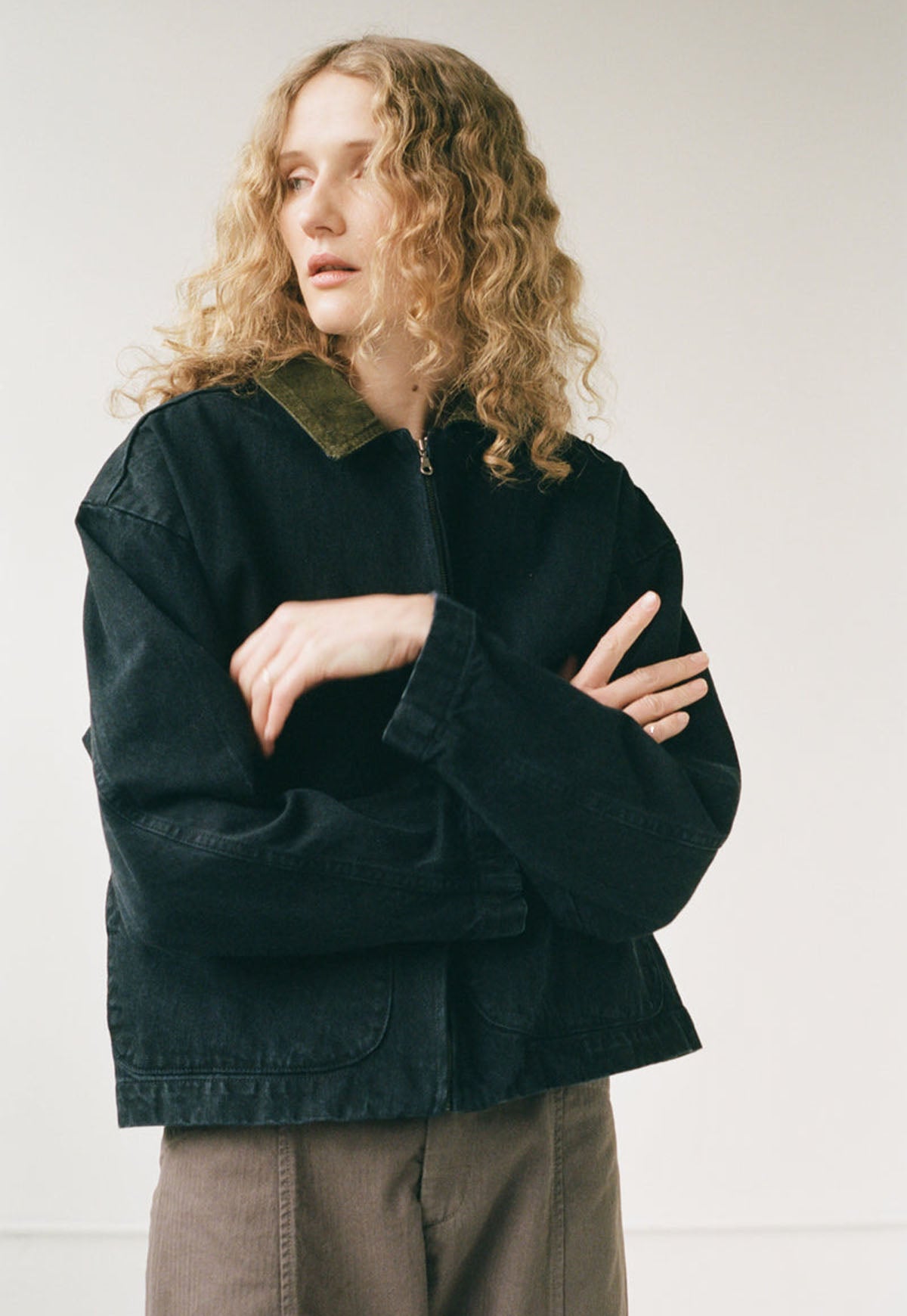 Shaina Mote Studio Jacket Washed Black Jacket | Garmentory