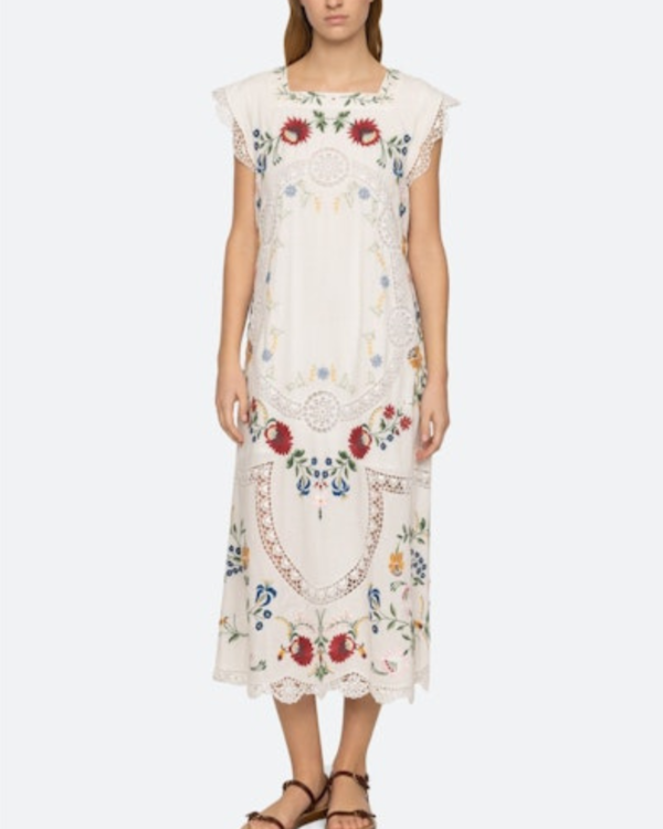knee length dresses for ladies Celia Midi Dress – uma and leopold main image 0