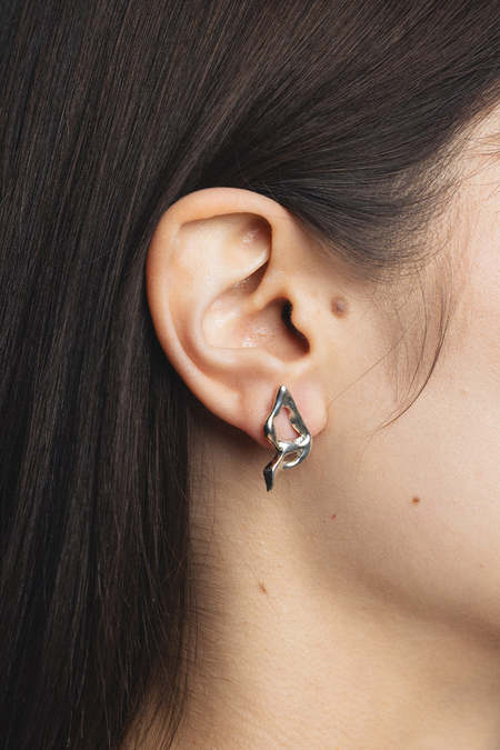 Pearl Stud Earrings - Mini Organic Pearl | Garmentory