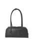 MARGESHERWOOD Soft Baguette Bag - Black Pull-Up - Thumbnail 1