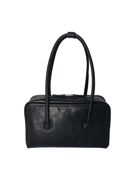 [Margesherwood ] / ☆ ZIPPER SMALL / black crinkle Margesherwood Zipper Small Bag - Black Crinkle | Editorialist