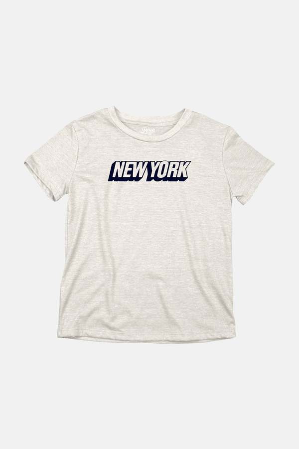 Kids Blue&Cream New York Tee - Oatmeal/Navy Kids Blue&Cream New York Tee - Oatmeal/Navy