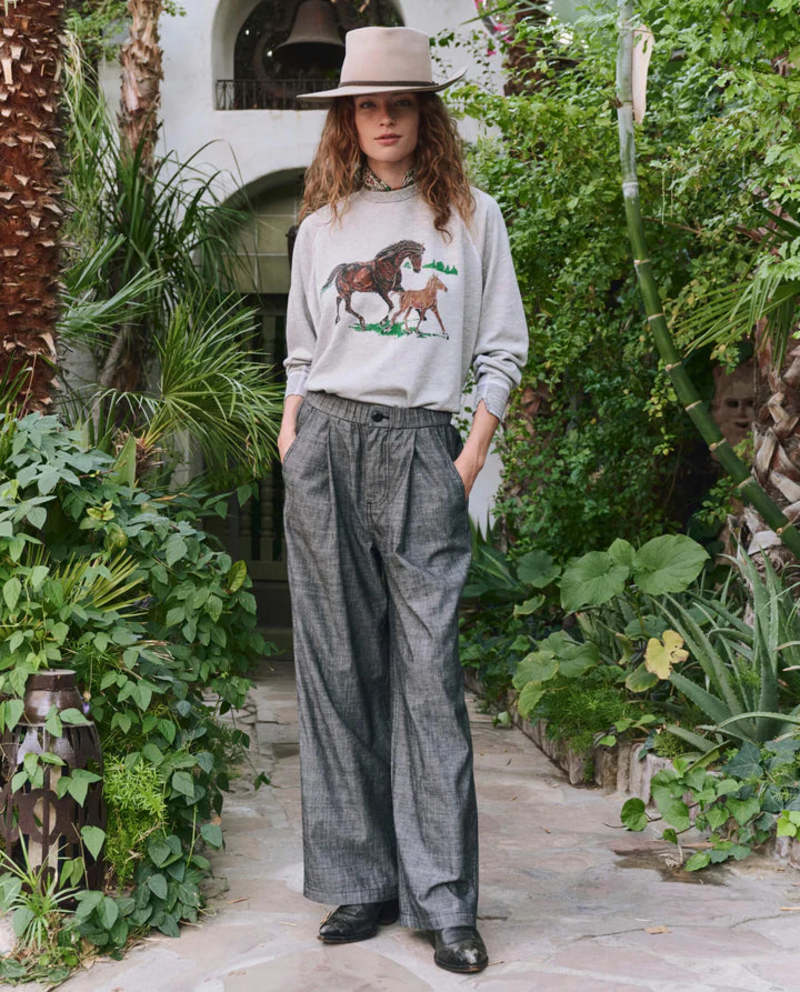 The Great. College Sweatshirt with Running Horses The Great. College Sweatshirt with Running Horses