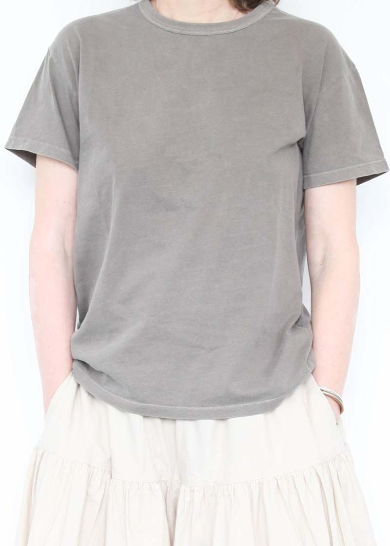 Black Crane Regular Short Sleeve Tee - Mud