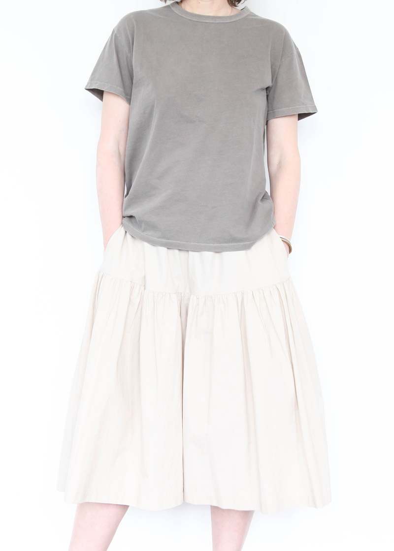 Black Crane Regular Short Sleeve Tee - Mud