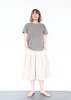 Black Crane Regular Short Sleeve Tee - Mud - Thumbnail 3