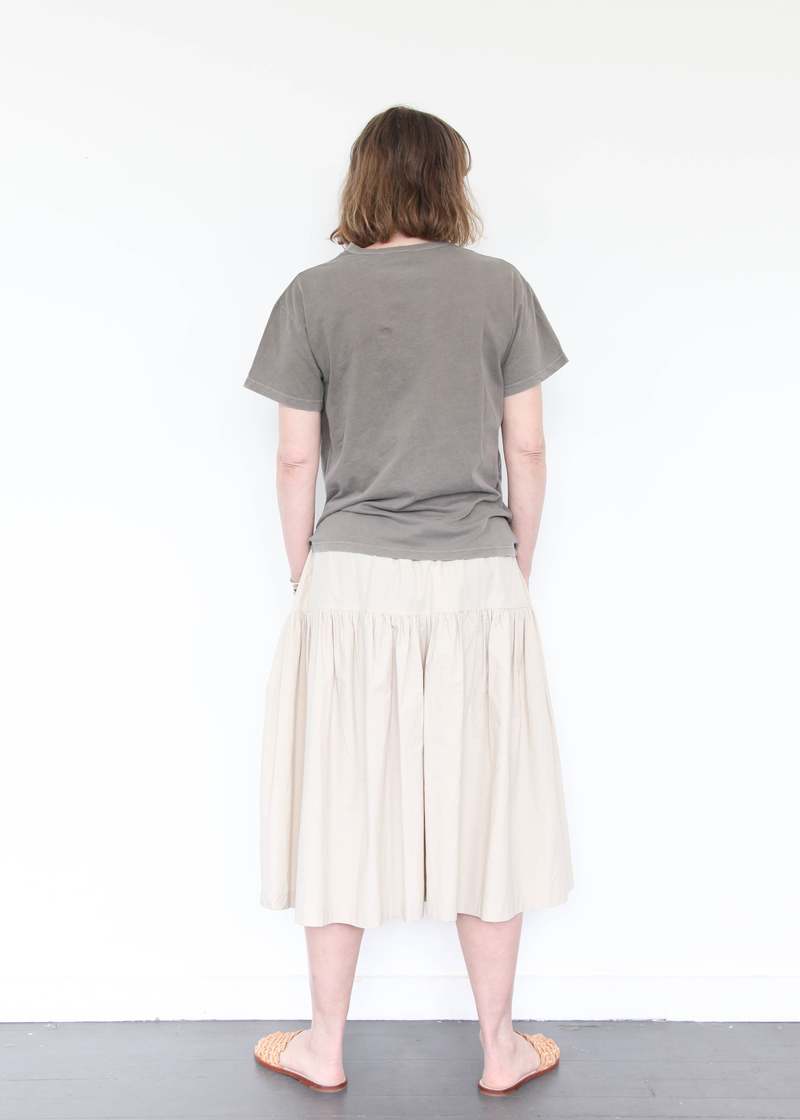 Black Crane Regular Short Sleeve Tee - Mud