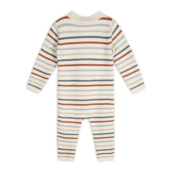KIDS Viverano Organics Multicolor Stripe Chunky Knit Jumpsuit KIDS Viverano Organics Multicolor Stripe Chunky Knit Jumpsuit