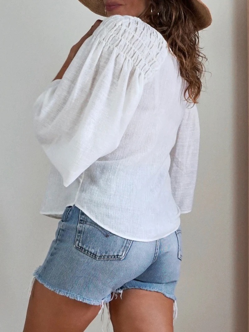 Vintage 70's Angel Sleeve Blouse