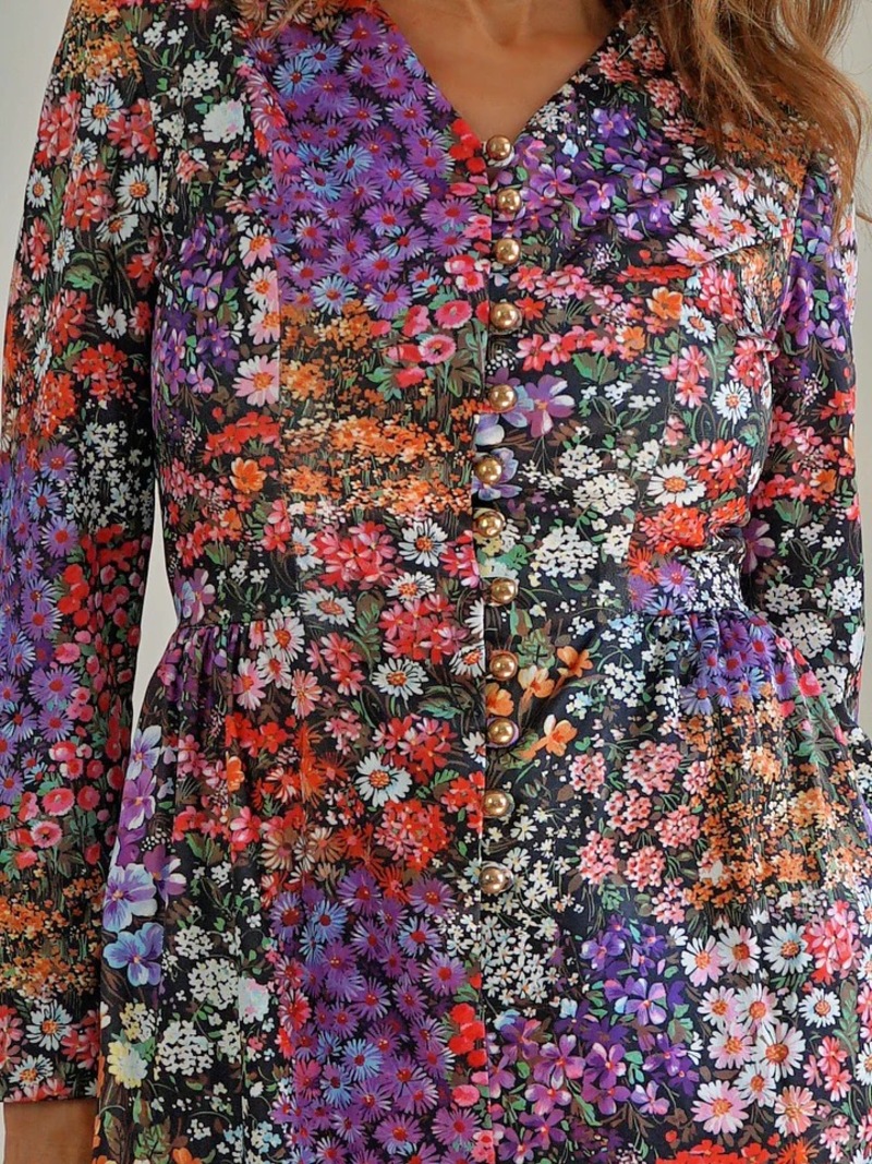 Vintage 60's Floral Mini Dress