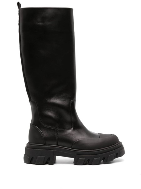 ★Ganni★ Recycled Rubber Country High Boots Black S1913099 Ganni Recycled Rubber Country Boot – Cycle Platform