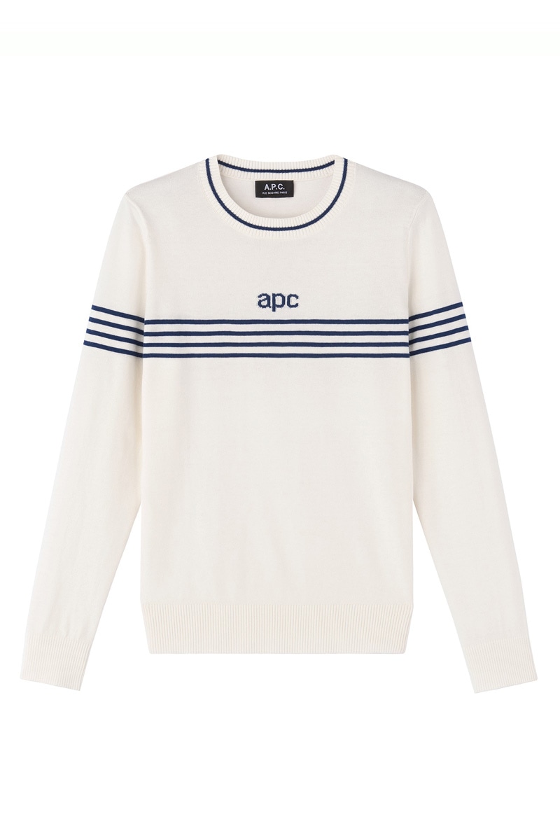★韓国の人気★【A.P.C.】★A.P.C. PULL ALOIS KNIT★BLUE★ Standard Item Unisexe sweatshirt | A.P.C.
